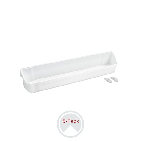 Rev-A-Shelf Polypropylene, White, 19.75 in W, 3.56 in H, 4.25 in D, 4.25 in L, White 6235-20-11-52 - main